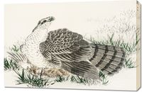 Obraz 90x60cm  Hawk-Eagle, Kashu Japoński Vintage do Salonu