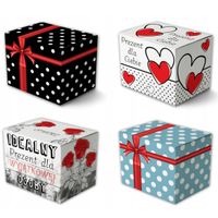 Piękne Opakowanie Pudełko Prezentowe Na Kubek Do Wyboru Aż 4 Wzory!