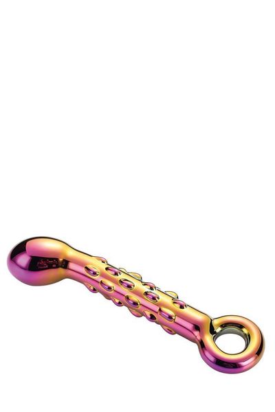 Glamour Glass Ribbed G-Spot Dildo zdjęcie 4
