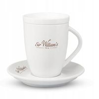 Kubek Sir Williams z przykrywką i spodkiem - Idealny do herbaty