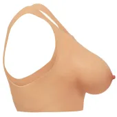 xr brands perky pair silikonowe piersi rozmiar d, uprząż, naturalny kolor