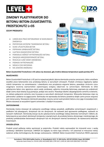 Zimowy Plastyfikator do Betonu 10L do -8°C L+35 na Arena.pl