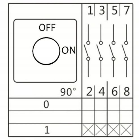 ŁĄCZNIK WŁĄCZNIK WYŁĄCZNIK OBROTOWY KRZYWKOWY 20A 3 FAZY TABLICOWY zdjęcie 3