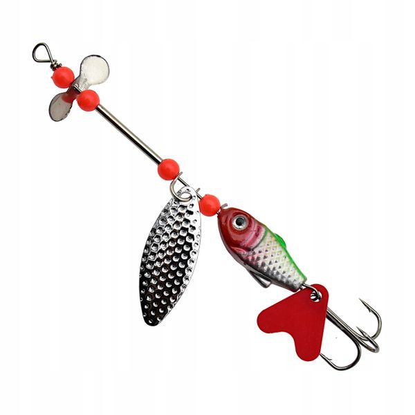 Błystka blacha Blaszka Obrotówka Spinner 12 g / 10 cm ze śmigłem zdjęcie 1