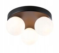Paulmann Lampa sufitowa plafon GOVE 3xG9 IP44 - czarny mat