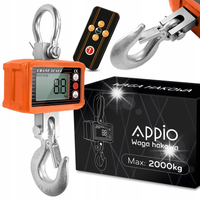 Waga Hakowa Elektryczna Wisząca Magazynowa 2T Tony 2000kg LCD Hak + Pilot