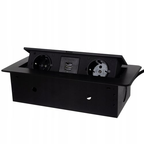 Gniazdo Chowane w Blat Nablatowe Gniazdko + 2 USB na Arena.pl