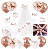 BALONY PANIEŃSKI ROSE GOLD tatuaże welon szarfa