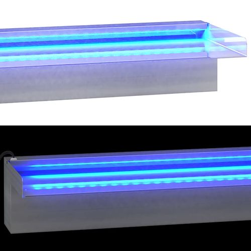 Wylewka do wodospadu z RGB LED, stal nierdzewna, 108 cm na Arena.pl