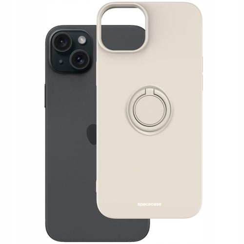 ETUI MATOWE DO IPHONE 15 PLUS SPACECASE SILICONE RING SILIKONOWE + SZKŁO na Arena.pl