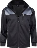 POLAR BLUZA Z KAPTUREM KURTKA DRESOWA POLAROWA Z PODSZEWKĄ CZARNA 3XL