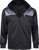 POLAR BLUZA Z KAPTUREM KURTKA DRESOWA POLAROWA Z PODSZEWKĄ CZARNA 3XL