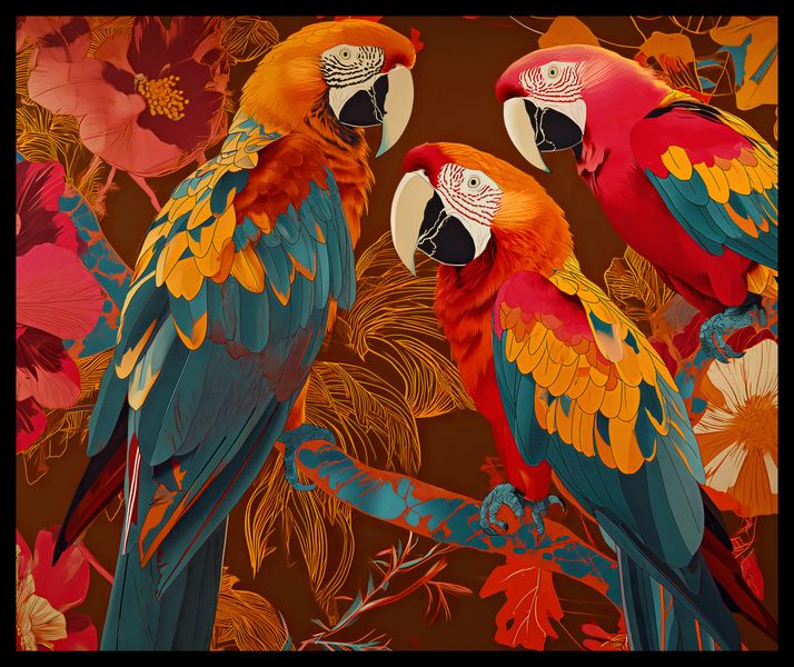 Plakat 60x50cm Kolorowe Ary zdjęcie 2