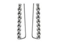 Delikatne srebrne kolczyki nausznice gładkie kulki kuleczki srebro 925 K1312