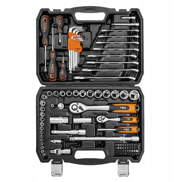 NEO 10-206 ZESTAW KLUCZE NASADOWE 1/2", 1/4" TORX NASADKI WALIZKA 100el zdjęcie 7