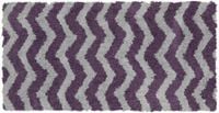 Dywan tkany w zygzaki MILANO 140x190 szary + fioletowy WZ2