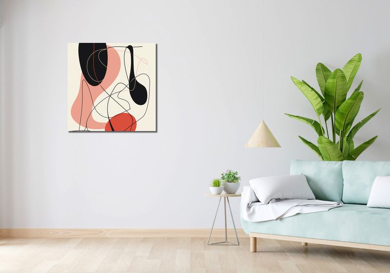 Obraz 70x70cm Wibracje Abstrakcji zdjęcie 2