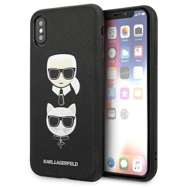 Etui Karl Lagerfeld do iPhone XS, iPhone X, Czarny zdjęcie 1