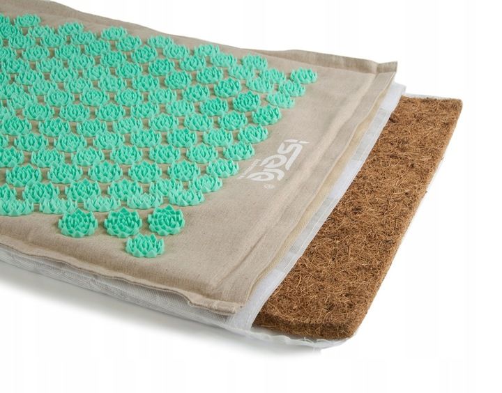 MATA DO AKUPRESURY Z KOLCAMI NATURALNA KOKOS GRYKA zdjęcie 14