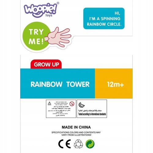 Edukacyjna Piramidka Zakręcona Wieża WOOPIE BABY na Arena.pl