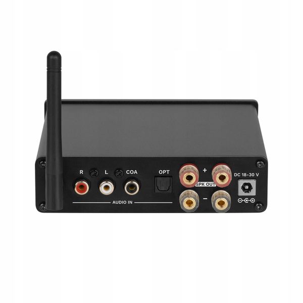 WZMACNIACZ Bluetooth A2DP stereo USB COAXIAL optyczne RCA 2x 100W antena zdjęcie 13