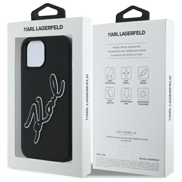 Etui Karl Lagerfeld do iPhone 15, Czarny zdjęcie 8