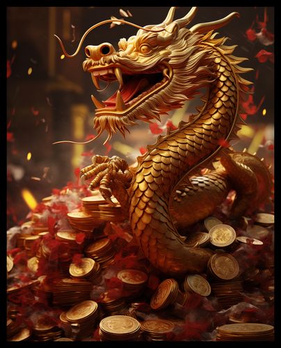Plakat 40x50cm Smok Bogactwa na Arena.pl