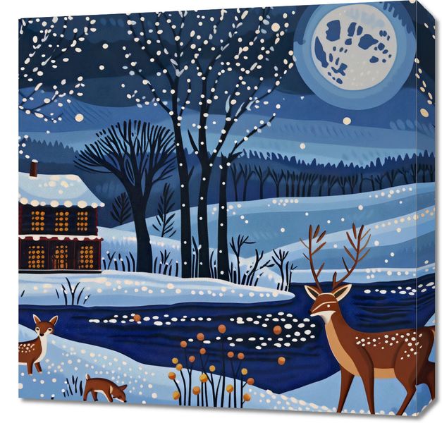 Obraz 60x60cm Przyszła Zima zdjęcie 1