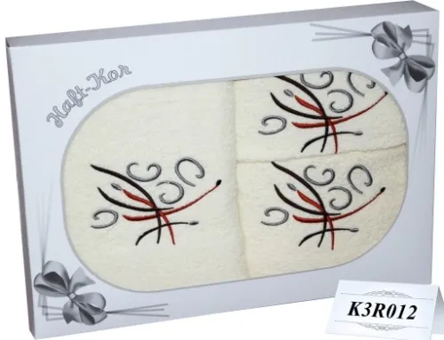 PREZENT KOMPLET TRZECH GRUBYCH RĘCZNIKÓW Z HAFTEM na Arena.pl