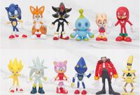 Figurki Sonic dekoracyjne 12 szt. dla dzieci