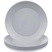 6x Talerze Plastikowe Obiadowe Płytkie Wielorazowe Turystyczne Piknikowe