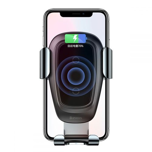 BASEUS GRAVITY VENT CAR MOUNT WIRELESS CHARGER BLACK na Arena.pl