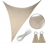 Żagiel przeciwsłoneczny trójkątny 3x3m toupe
