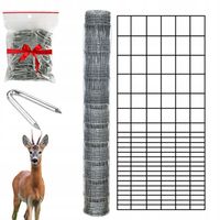 SIATKA LEŚNA ogrodzeniowa 200cm 24/15 M - ROLKA 25m - GRUBY DRUT OCYNKOWANA