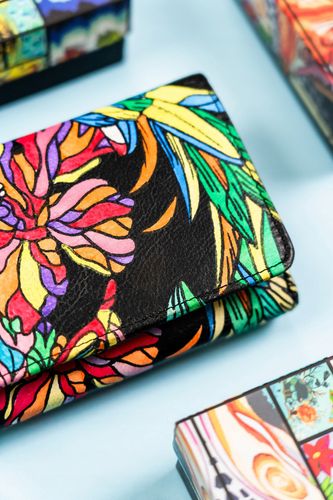 pojemny, skórzany portfel damski na zatrzask - rovicky na Arena.pl