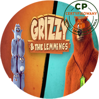 Opłatek na tort Grizzy i Lemingi