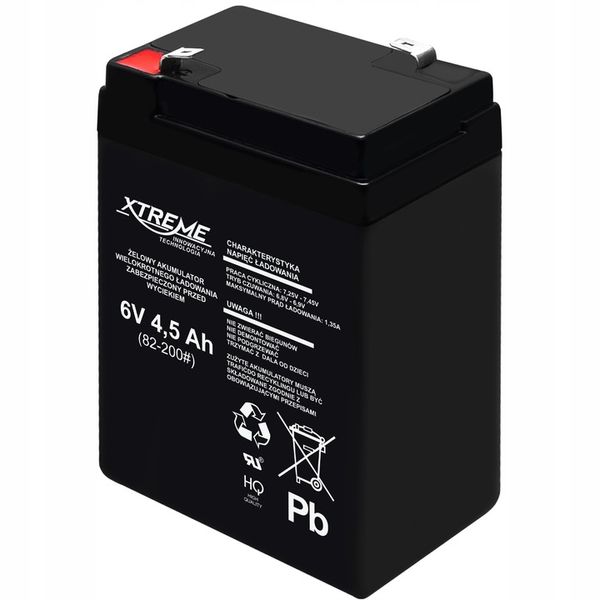 2x AKUMULATOR ŻELOWY BEZOBSŁUGOWY 6V 4,5Ah WYMIAR 4Ah ŁADOWARKA 12V 2A zdjęcie 6