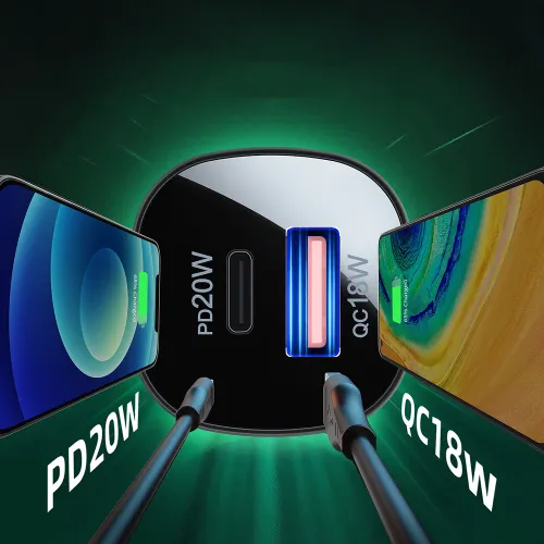acefast ładowarka samochodowa 38w usb typ c / usb, pps, power na Arena.pl