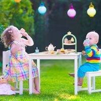 DREWNIANY ZESTAW DO HERBATY Serwis herbaciany CE