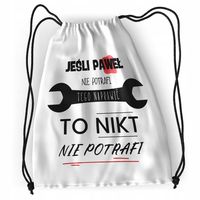 Plecak Dla Pawła Sportowy Szkolny Worek Torba Z Nadrukiem Ze Zdjęciem