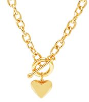 naszyjnik z sercem i przekładką (c15/tgu/63au)