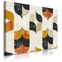 Obraz Na Płótnie Kolorowe Kształty Abstrakcja Ornamenty Boho 120cm x 80cm