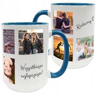 DUŻY KUBEK Z WŁASNYM NADRUKIEM FOTO LOGO ZDJĘCIEM GRAFIKĄ NA PREZENT XXL