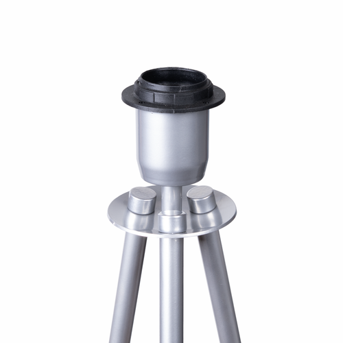 Lampa Podłogowa Trigni SREBRNA Styl Skandynawski abażur Antracyt SOFT na Arena.pl