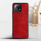 Etui AIORIA Vintage LEATHER do Xiaomi Mi 11 czerwony