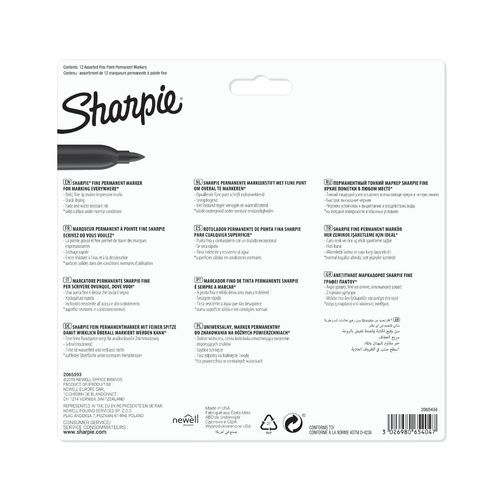 MARKERY PERMANENTNE SHARPIE 12 KOLORÓW na Arena.pl