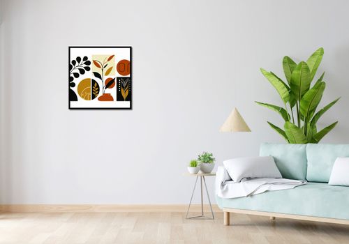 Plakat 60x60cm Kolaż Botaniczny na Arena.pl