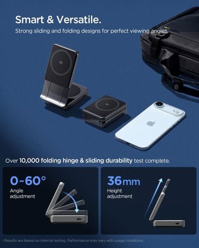 spigen ef302moq essential 2in1 magnetic magsafe wireless charger 25w na Arena.pl