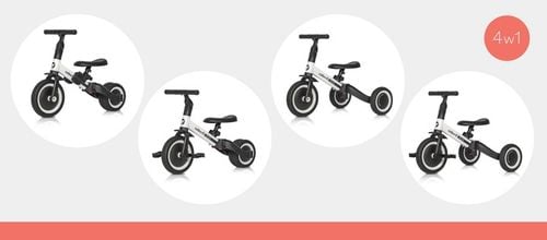 Rowerek dziecięcy jeździk trójkołowy TREMIX 4w1 Dzieci od 12 m do wagi 25kg na Arena.pl