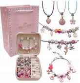 ZESTAW DO ROBIENIA BRANSOLETEK I NASZYJNIKÓW CHARMS SZKATUŁKA KORALIKI DUŻY